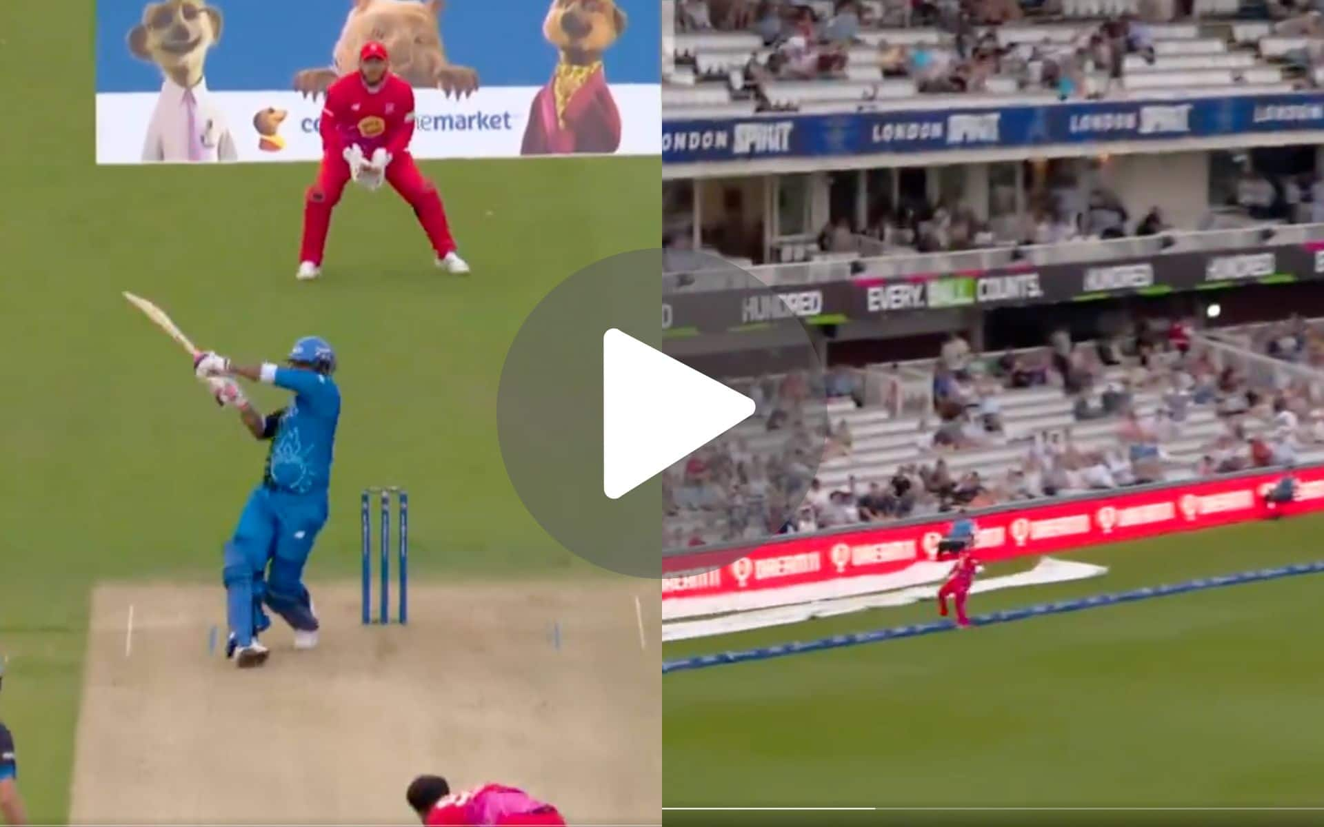 [Watch] Haris Rauf Smacked As Hetmyer Finishes With A Six Like Dhoni In The Hundred